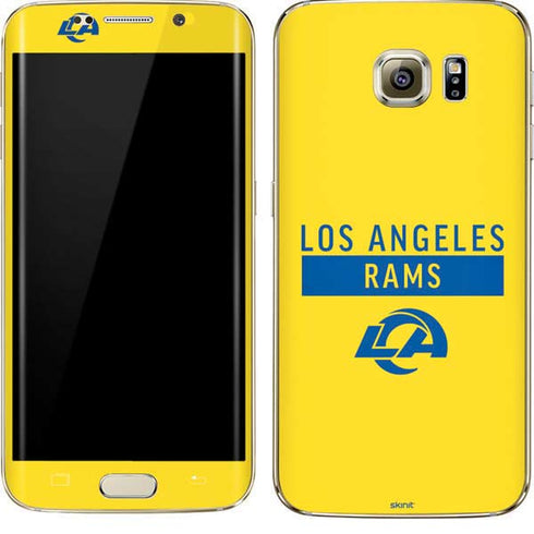 NFL Los Angeles Rams White Performance Series Galaxy S7 Edge Skin